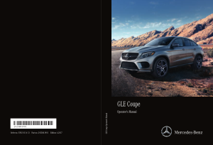 2017 Mercedes Benz GLE SUV Operator Manual